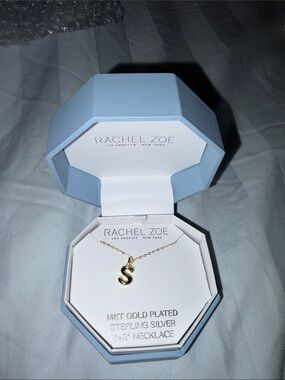 Rachel Zoe Gold Initial 'S' Pendant Necklace - Gold